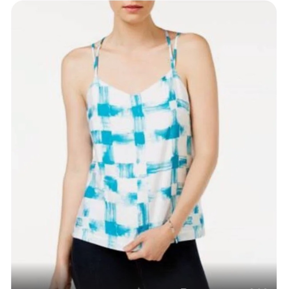 A|X Cross strap lined tank top